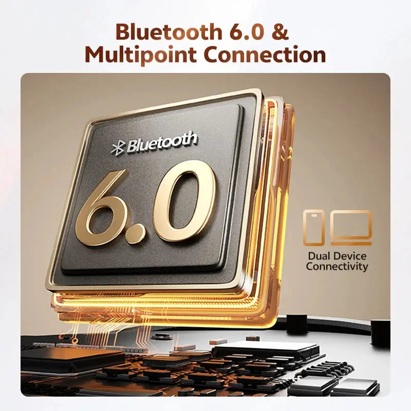QCY Crossky C50 open-ear wireless earbuds with Bluetooth 6.0 and multipoint connectivity