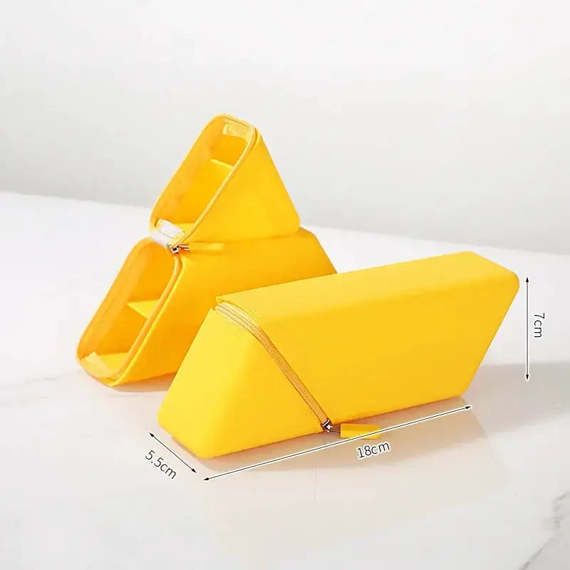 NovaFlex Stylish Silicone Pen Holder Foldable Desktop Organizer For Office And Study Space Saving Desk Accessory
