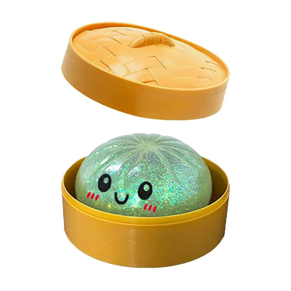 Dumpling Squishies Cute Colorful Bun Toy Slow Rising Stress Relief Fidget for Kids and Adults Anti Anxiety Gift