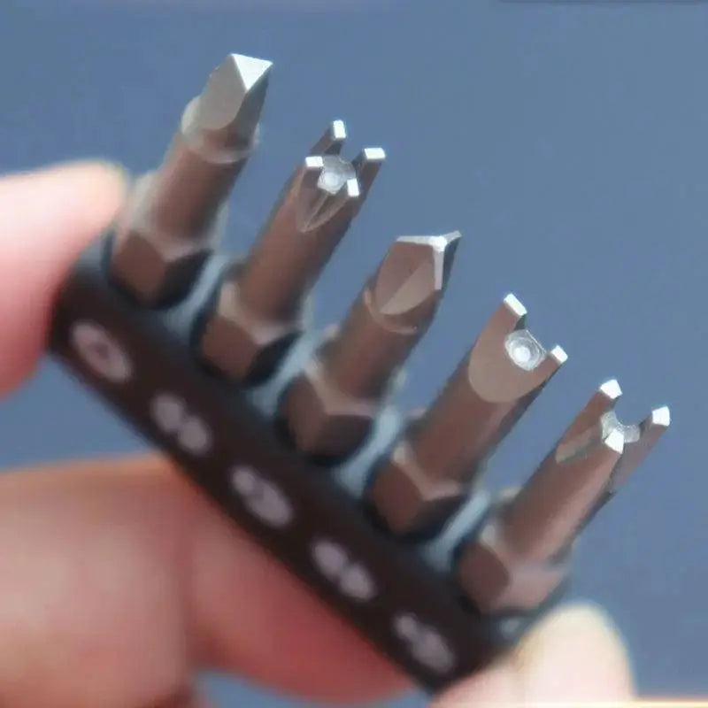 Magnetic Screwdriver Set Y Shaped U Shaped Triangle Three Point Bits Security Tip Repair Tool Power Drill Accessories