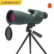 25-75x60 Spotting Scope Zoom Monocular High Power Telescope BAK4 Prism ED Lens for Outdoor Camping Bird Watching Hunting