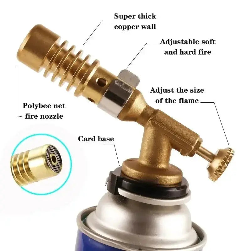 Gas Burner Welding Torch Portable Blowtorch Copper And Brass High Temperature For Brazing And Soldering