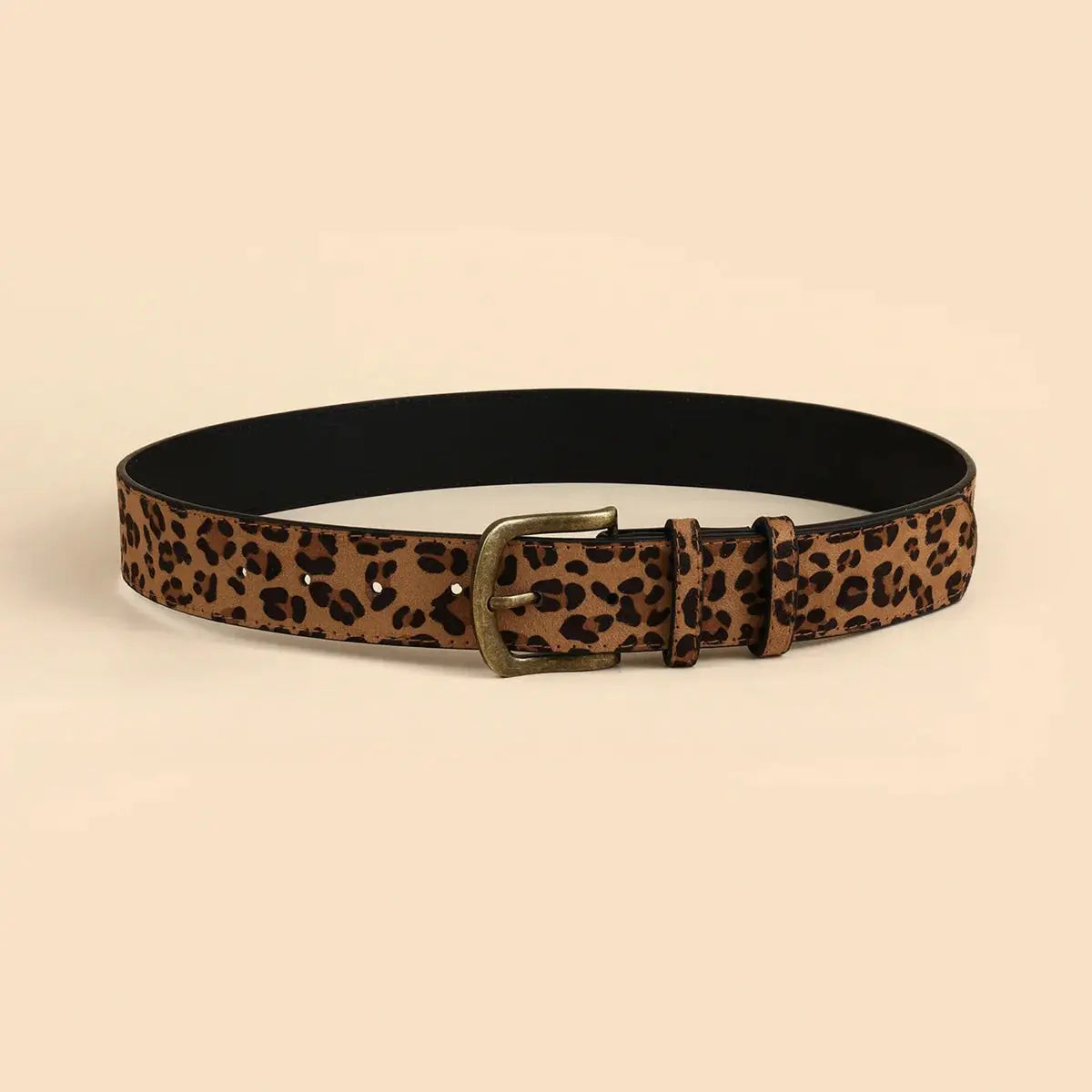 Boho Style PU Leopard Print Belt For Women Slim Fit Dress Accessory Durable And Comfortable