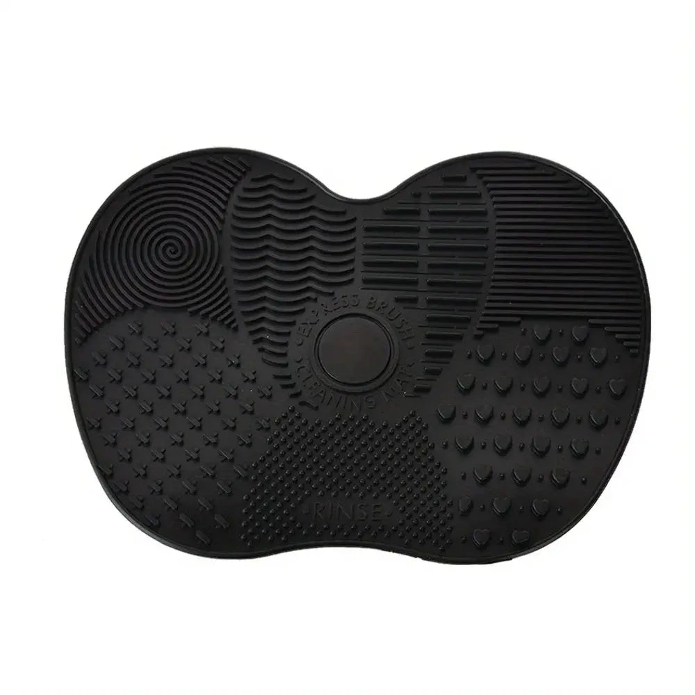 Silicone Apple Shaped Makeup Brush Cleaner Pad With Suction Cup