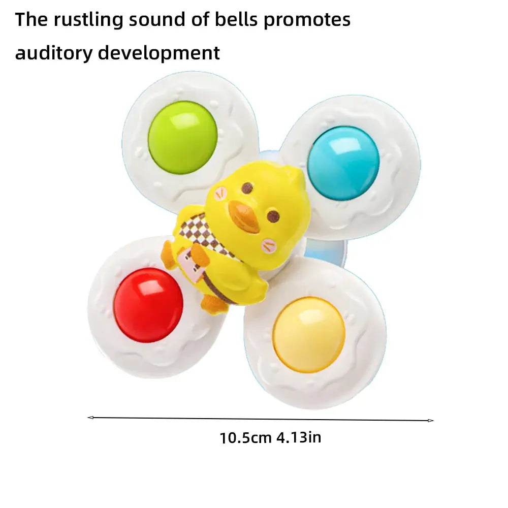 Baby Sucker Spinning Bath Toys for Montessori Education Rotating Toys for Toddlers and Infants
