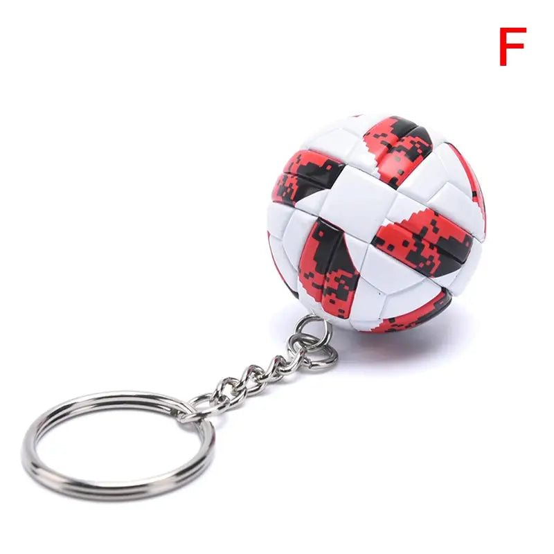 PU Leather 3D Soccer Football Keychain For Men Women Bag Pendant Gift