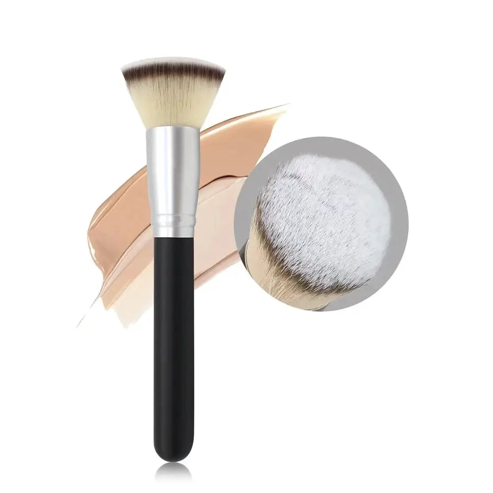 SilkLine Ultra Thin Foundation Brush For Precise Contour And Flawless Cream Makeup Blending