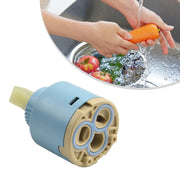 Ceramic tap cartridge valve, 35/40mm, blue body with beige ends, Simples Market