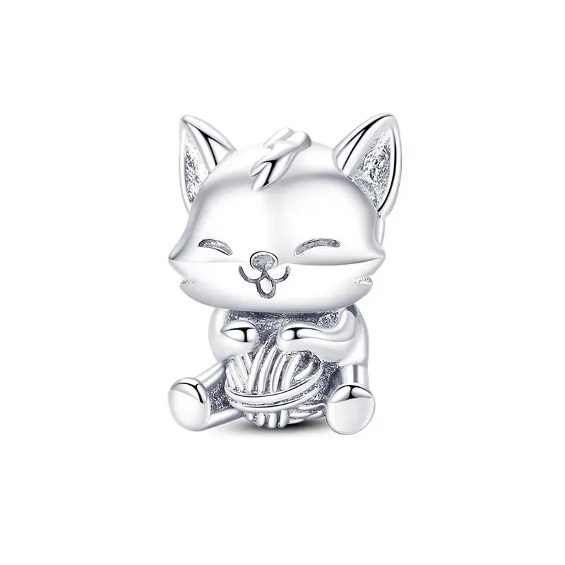 925 Silver Charms Beads for Pandora Style Bracelets Women Animal Charms in Blue Red Green Pink Yellow Gift