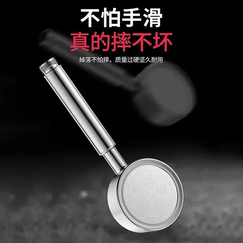 SUS 304 stainless steel handheld shower head with high-pressure rainfall spray, Simples Market