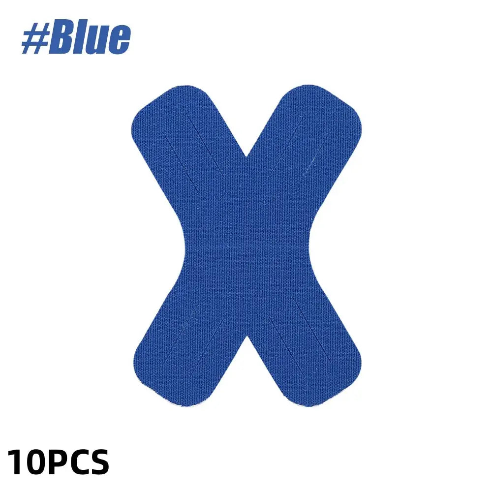 Kinesiology tape blue elastic athletic strips, 10pcs, waterproof