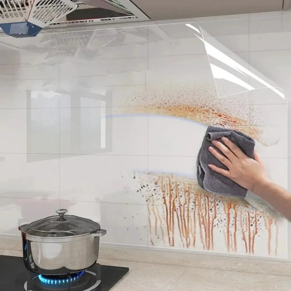 Self-adhesive wallpaper roll with transparent marble imitation, waterproof backsplash for kitchen or bathroom