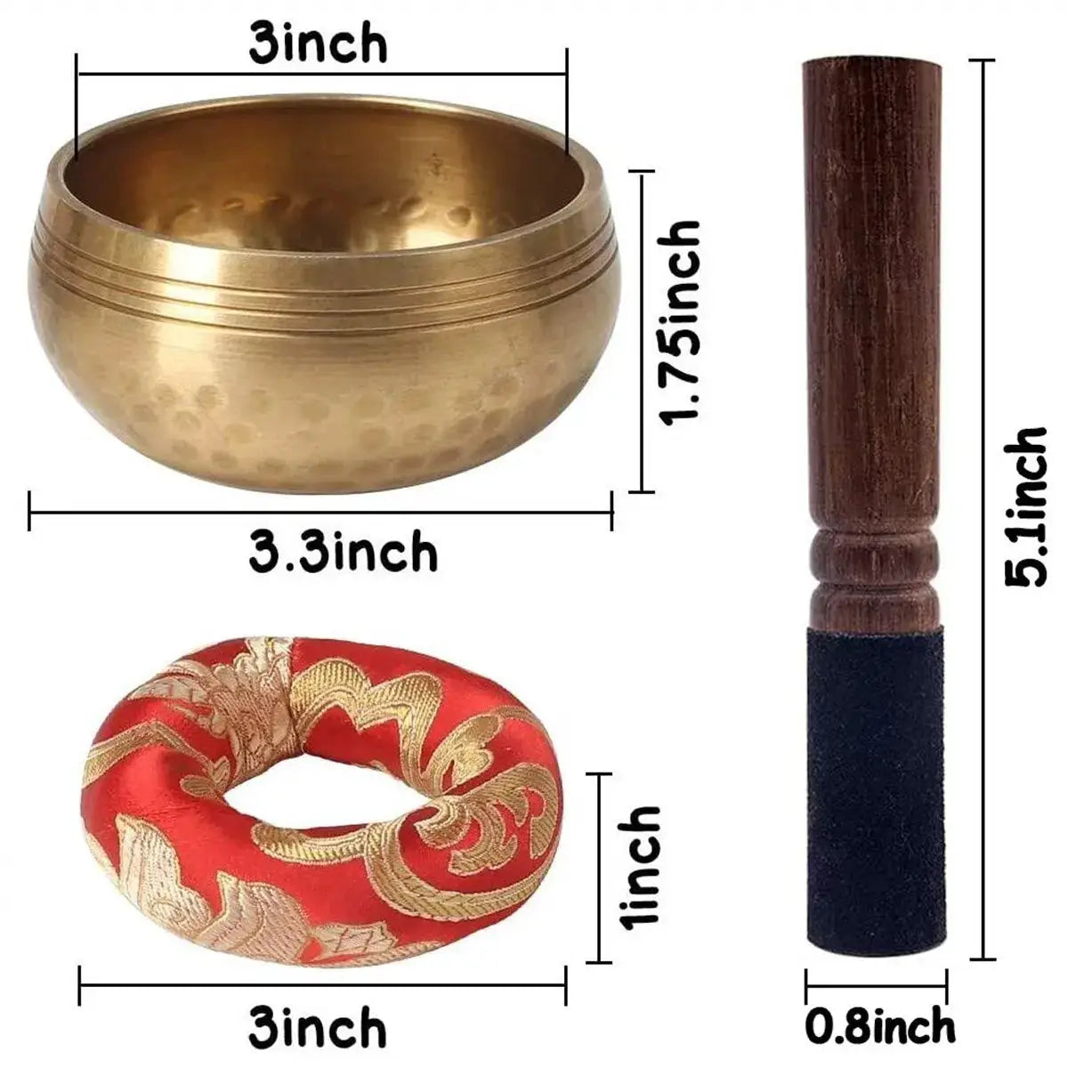 Miwayer Tibetan Singing Bowl Handcrafted In Nepal Copper Sound Therapy For Yoga Meditation Buddhism Home Decor