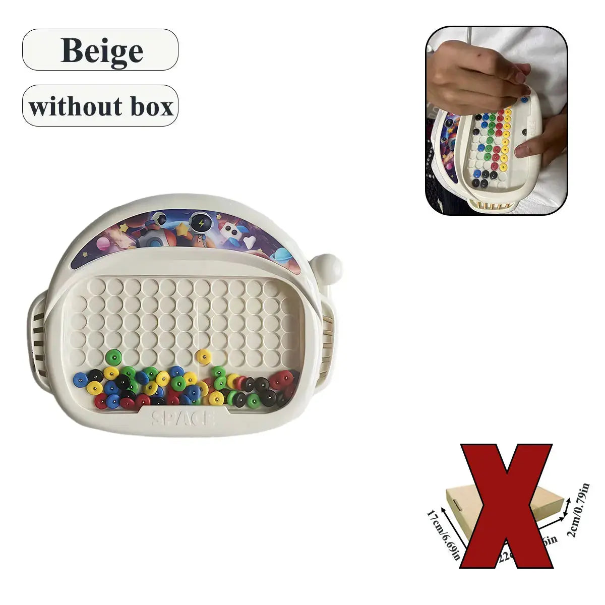 Magnetic Doodle Board For Kids Ages 3 To 8 With Pen And Beads Educational Toy Montessori Gift