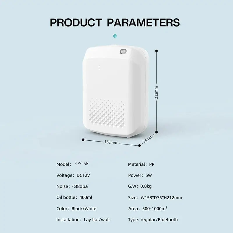 Fragrance Diffuser Aromatic Oil Diffuser Electric Home Air Freshener Machine Wall Hanging Essential Oil Diffuser For Hotel