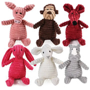 Corduroy Monkey And Pig Voice Plush Molar Toy For Dogs Vent Training Dental Care Teeth Cleaning Large Dog Toys