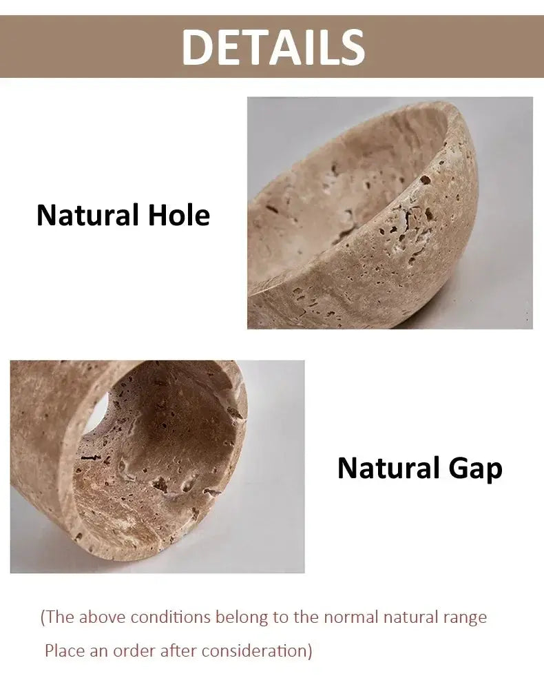 Simples Market natural stone wall lamp with peach wood color LED sconce, featuring natural holes and gaps