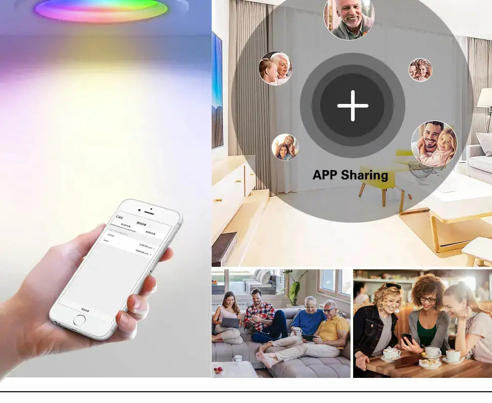 Simples Market WiFi smart RGB downlight LED spotlight with Zigbee dimming and app control