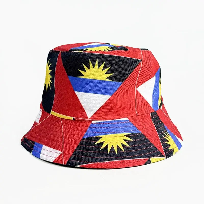 National Flags Reversible Bucket Hat For Men Women Football Fans