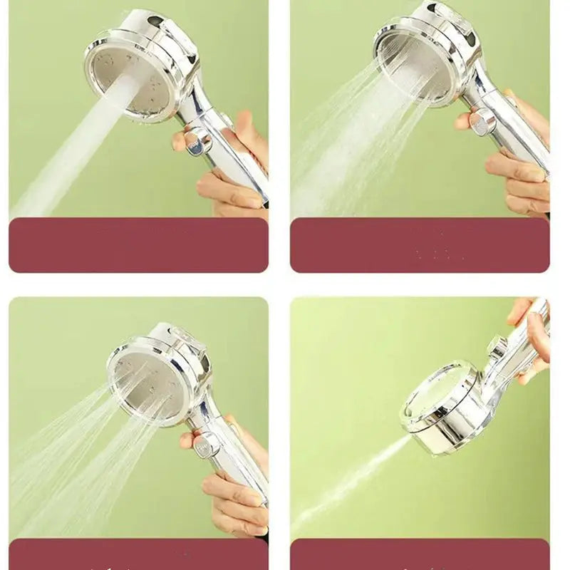Shower head by Simples Market, chrome handheld with adjustable spray patterns