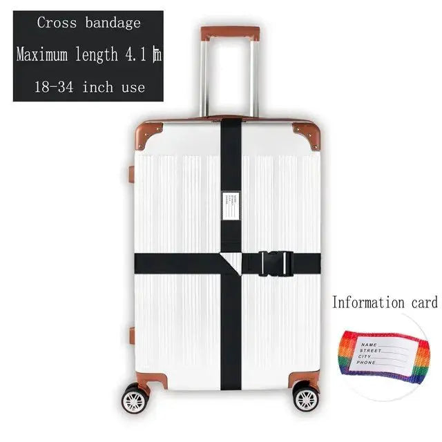 Convenient Adjustable Luggage Straps Portable Bungees Easy Travel Necessary Reusable Belt protect Suitcase Accessories Items - Simples Market
