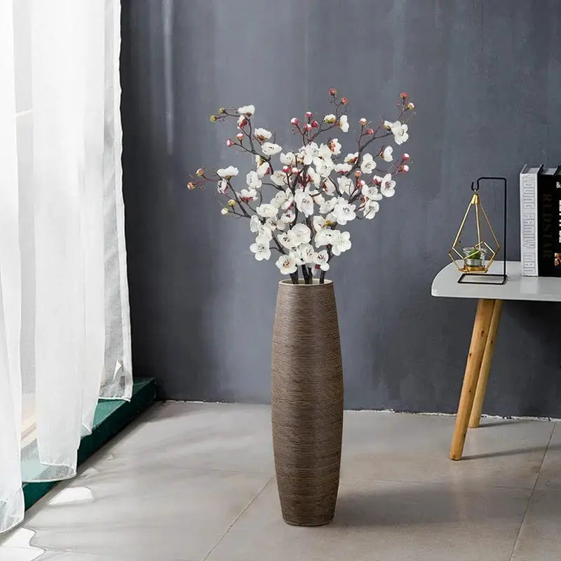 1Pc Artificial Plum Blossom And Peach Branch Silk Flowers For Home Wedding Party Decor And Wreaths