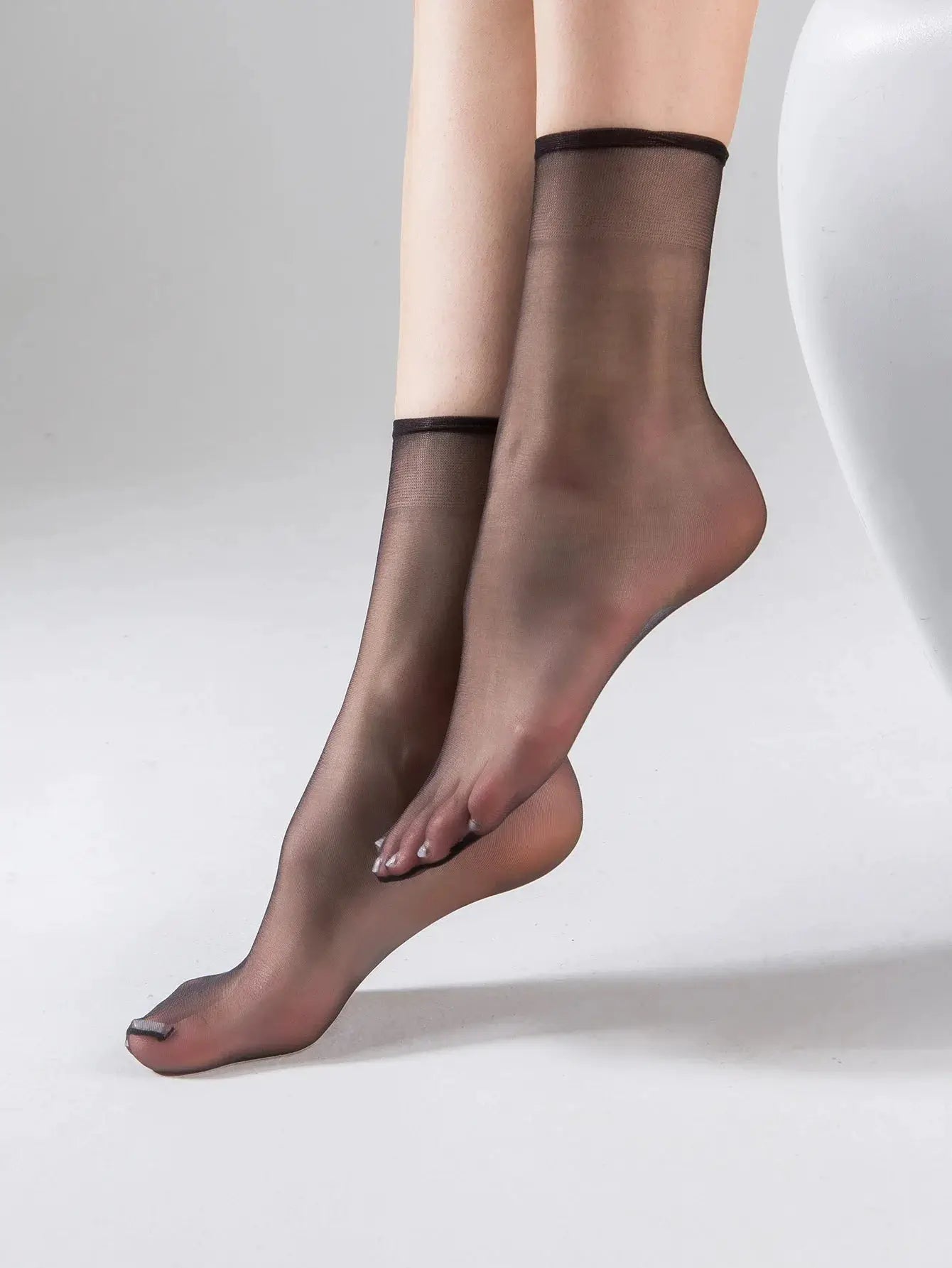 SilkSoft Ultra Thin Sheer Invisible Socks For Women 10 Pairs Breathable Elastane Nylon Blend Comfort