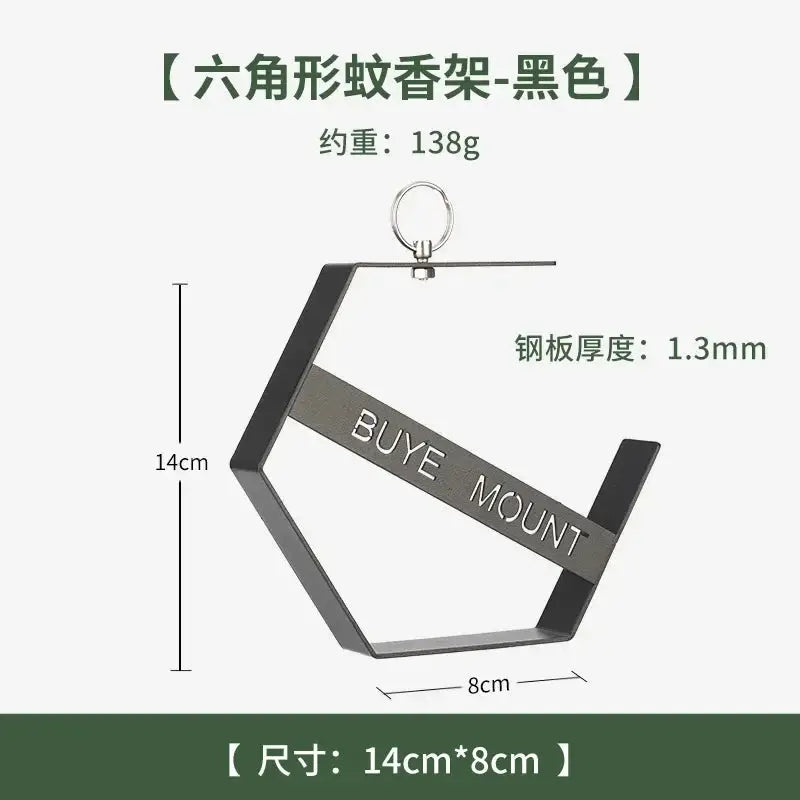 Outdoor Hanging Mosquito Coil Holder for Camping and Hiking Mosquito Coil Tray Organizer