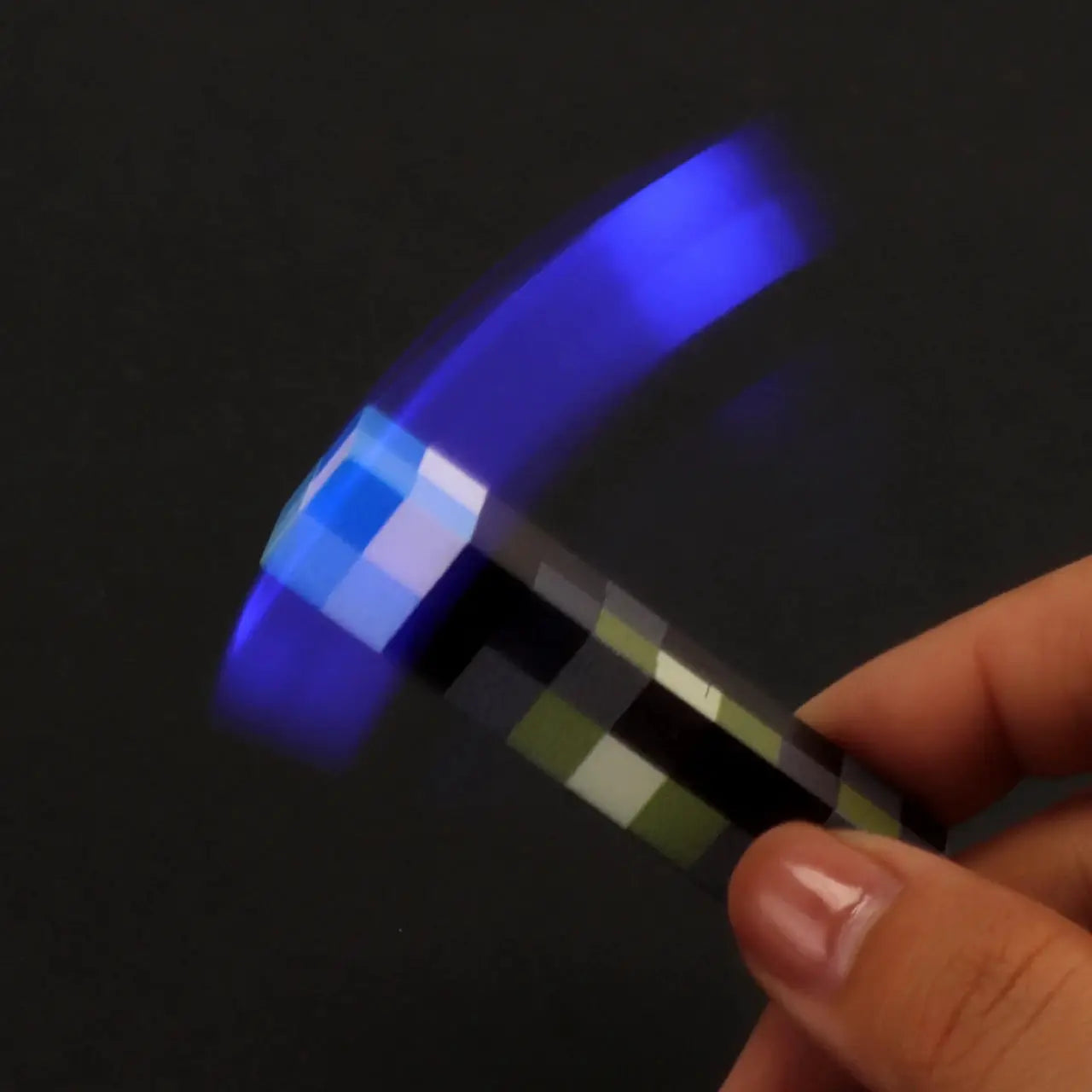 Mini Torch Keychain LED Flashlight USB Rechargeable Pixel Art Game Controller Night Light Gift