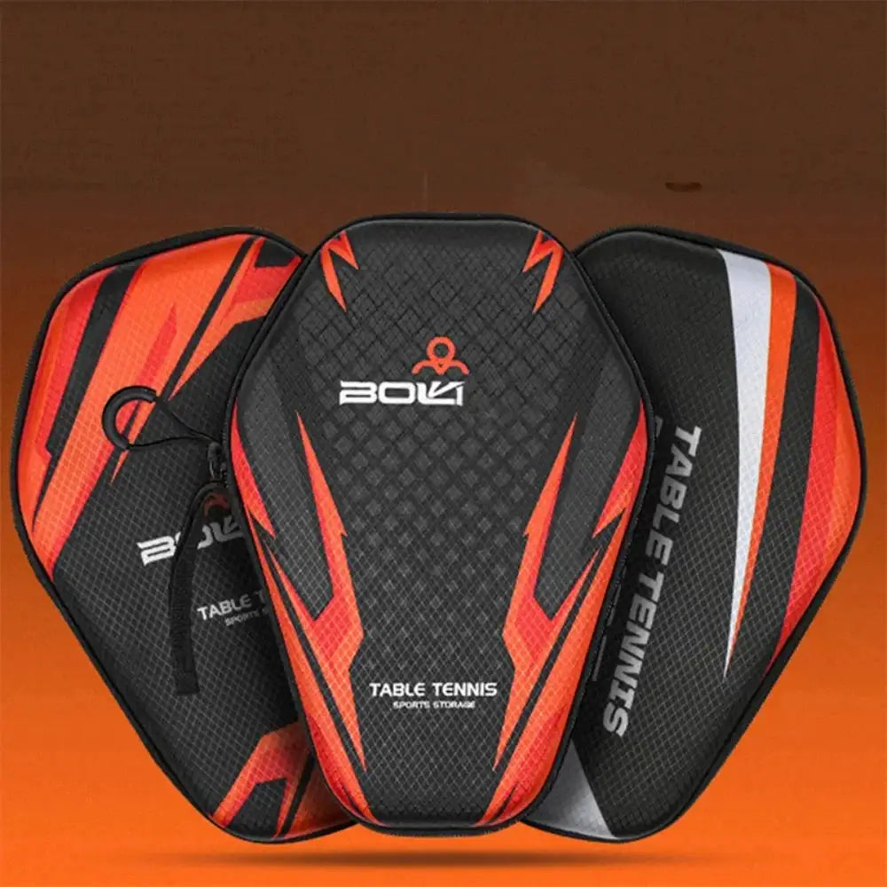 Table Tennis Racket Bag EVA Hard Shell Waterproof Dustproof Storage Case With Hand Strap