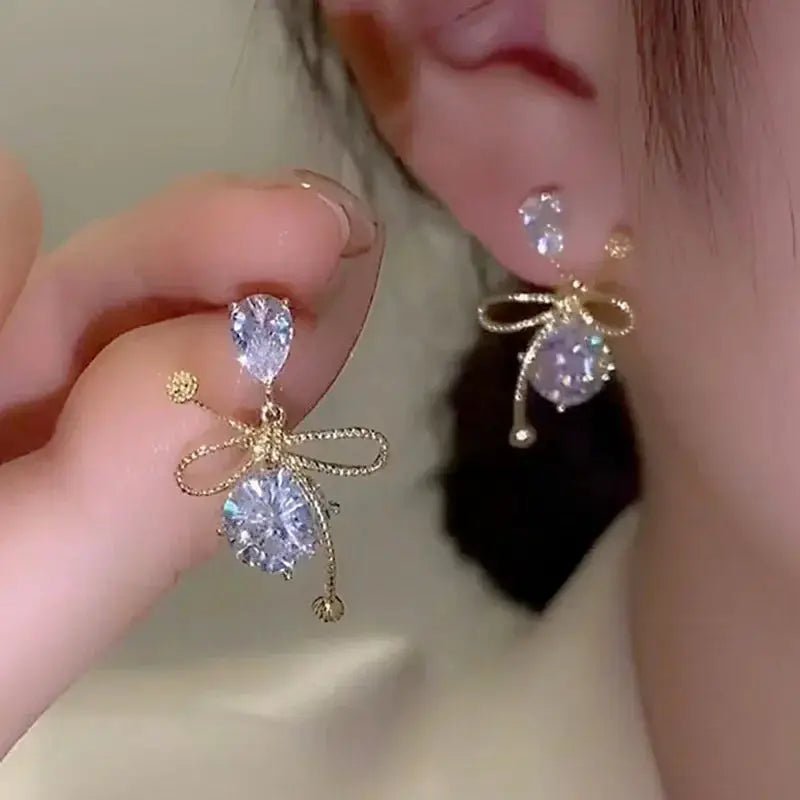 Punk Geometric Zinc Alloy Stud Earrings For Women Irregular Grain Trendy Vintage Jewelry Gift Party Travel - Simples Market