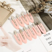 10 Pack LuxeLocks No Bend Seamless Hair Clips For Side Bangs And Face Washing Strong Grip Without Damage