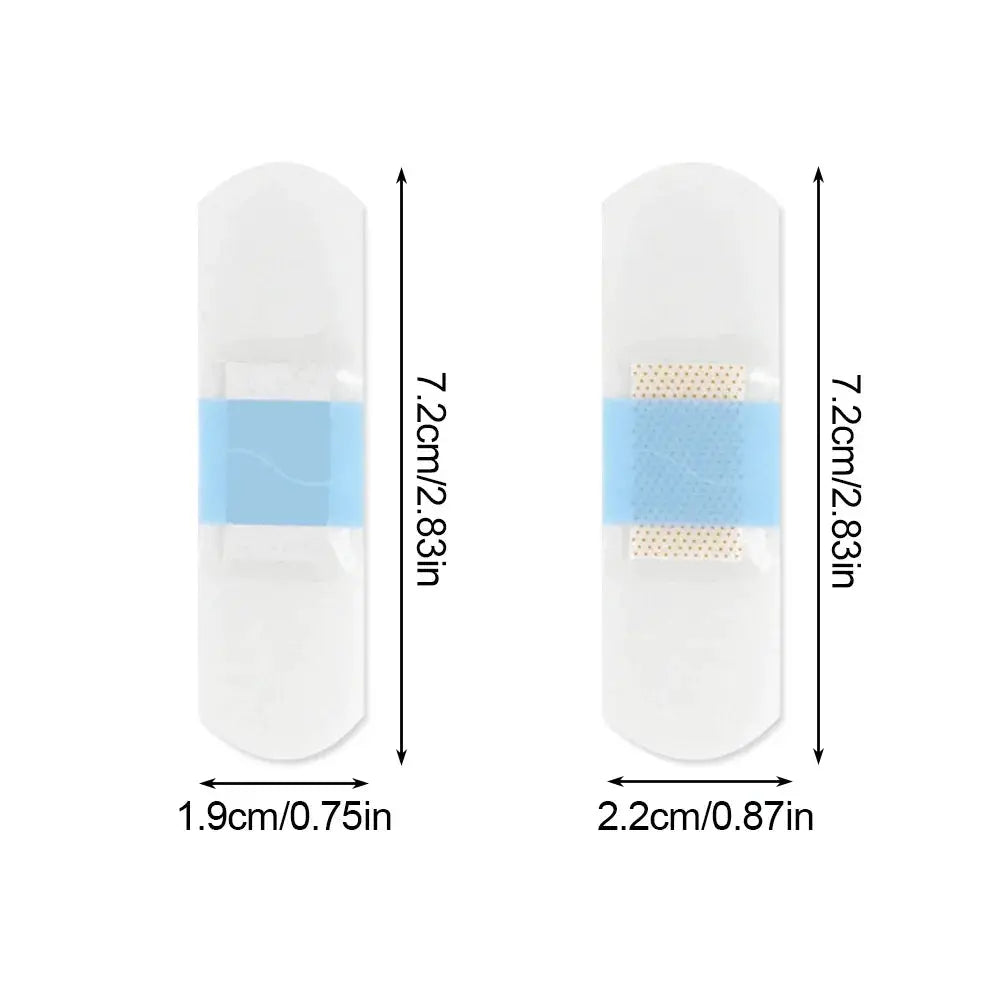 Simples Market waterproof adhesive wound plasters, transparent invisible bandages, 2 pcs shown