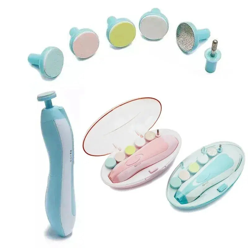 Multifunctional Electric Baby Cutter Trimmer Nail Care Set With Nail File Clippers And Toe Fingernail Tools
