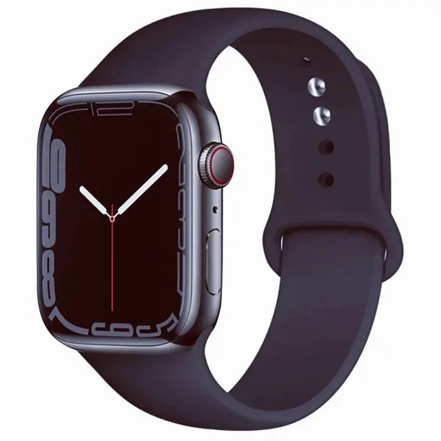 Silicone Band For Apple Watch straps 49mm 40mm 44 mm 45mm 46mm 42mm 41mm 38mm sports bracelet iWatch series 10 9 8 3 SE ultra 2