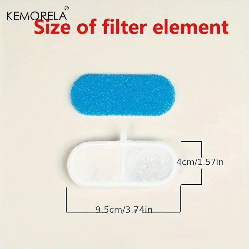 8 To 12 Pack Activated Carbon Cat Water Dispenser Filters Traps Impurities And Improves Water Taste For Pets