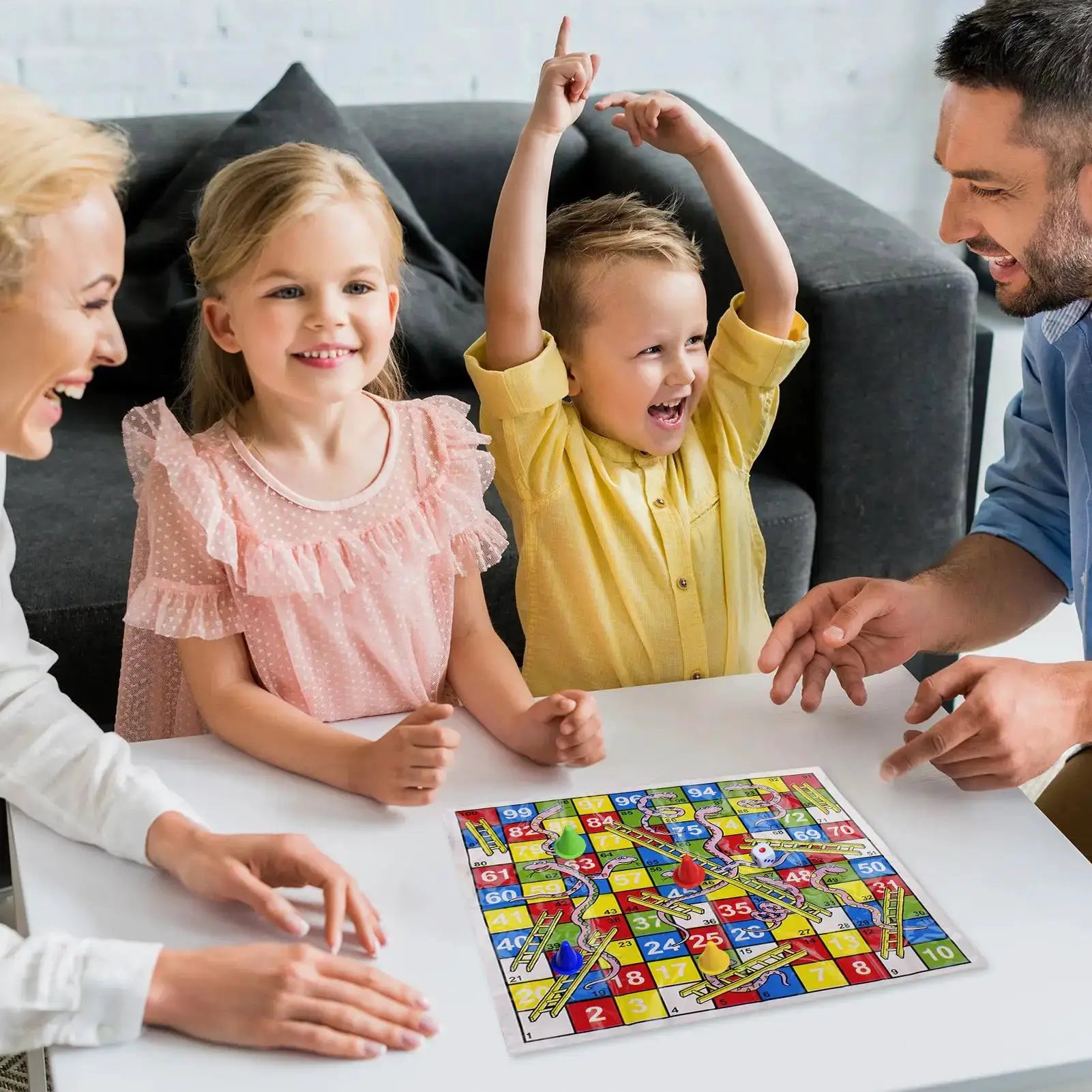 Snake Game Folding Travel Board Game Portable Compact Design For Family Kids Parties And Travel Activities