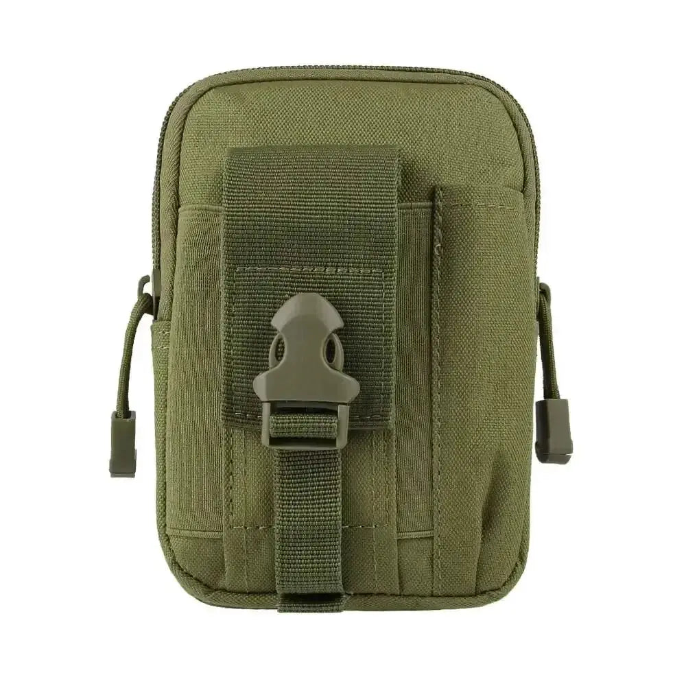 Simples Market army camouflage leg waist pack with front strap and quick-release buckle