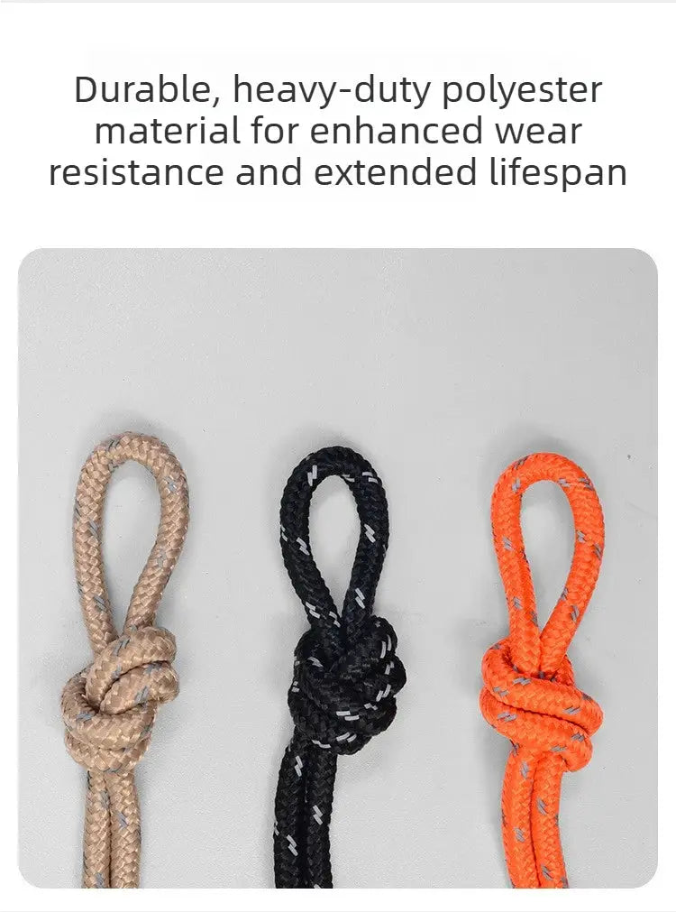 Aluminum rope tensioner set of three for 2–10mm lines; beige, black, and orange self-locking tarp tighteners