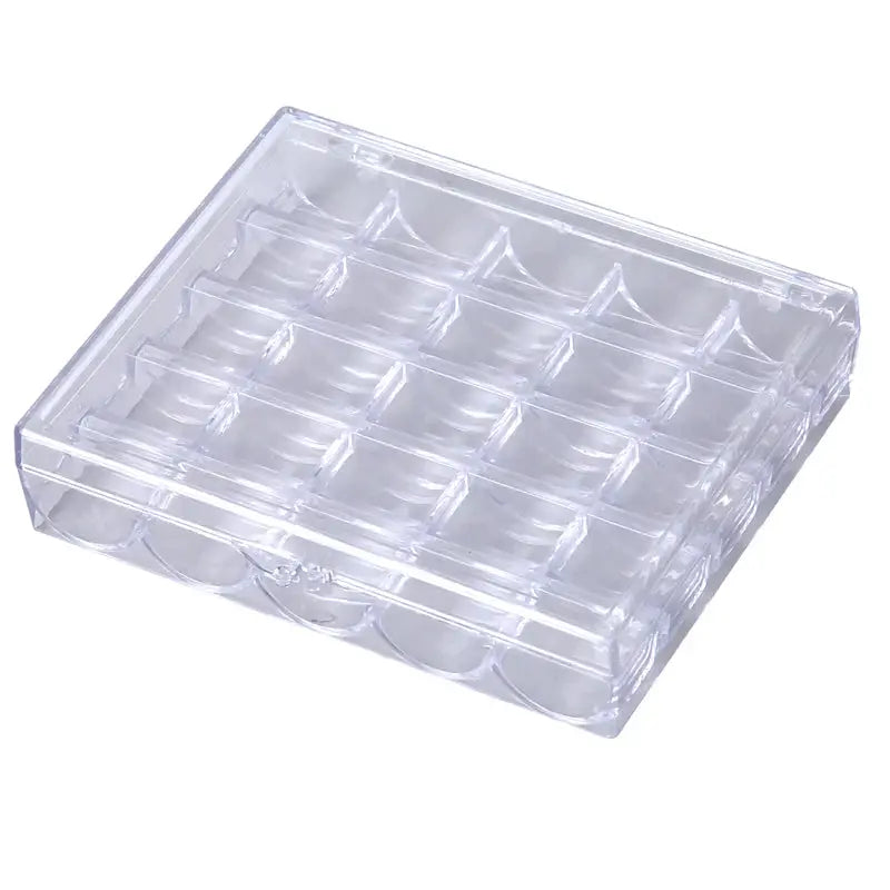 1 Piece 25 Spools Empty Bobbins Storage Box For Sewing Accessories Tools Plastic Bobbin Case Knitting Needle Organizer