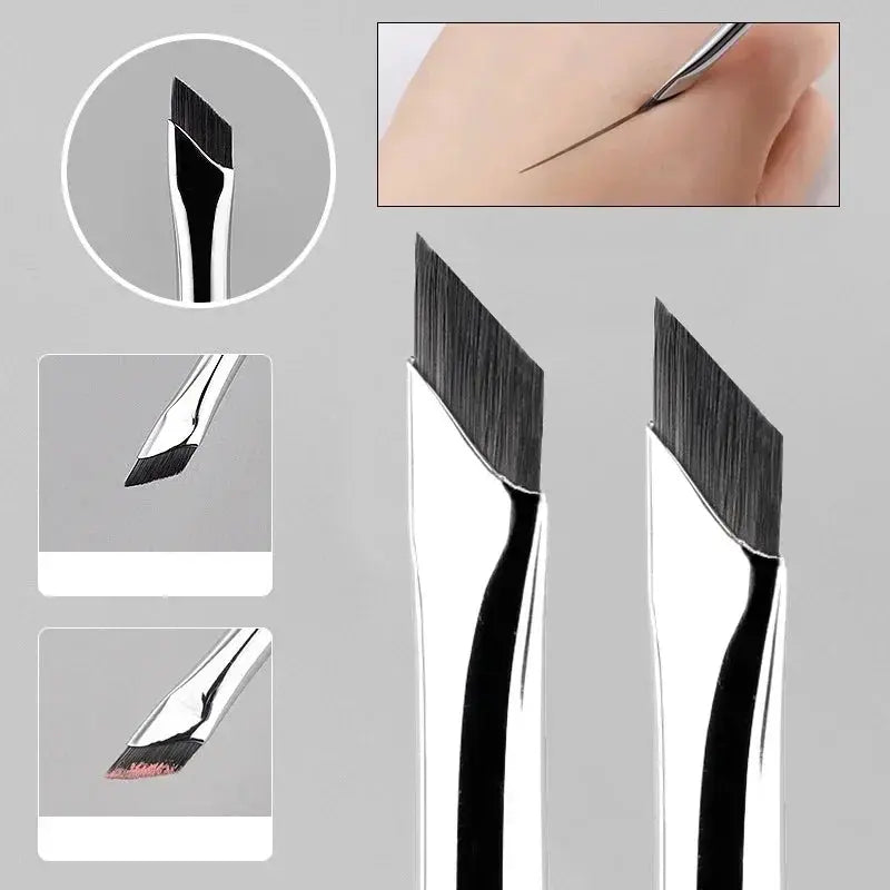 Karsyngirl Upgrade Blade Eyeliner Brush Ultra Thin Fine Angle Flat Eyebrow Brush for Precise Eyes And Brows