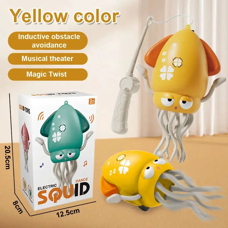 Funny Dancing Octopus Toy Crawling Auto Sensing Obstacle Avoidance Electronic Pet With Music Lights Kids Christmas Gift