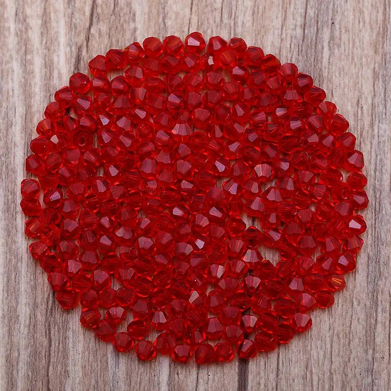 300Pcs Exquisite 4mm Bicone Crystal Beads for Jewelry Making Accessories 061-080