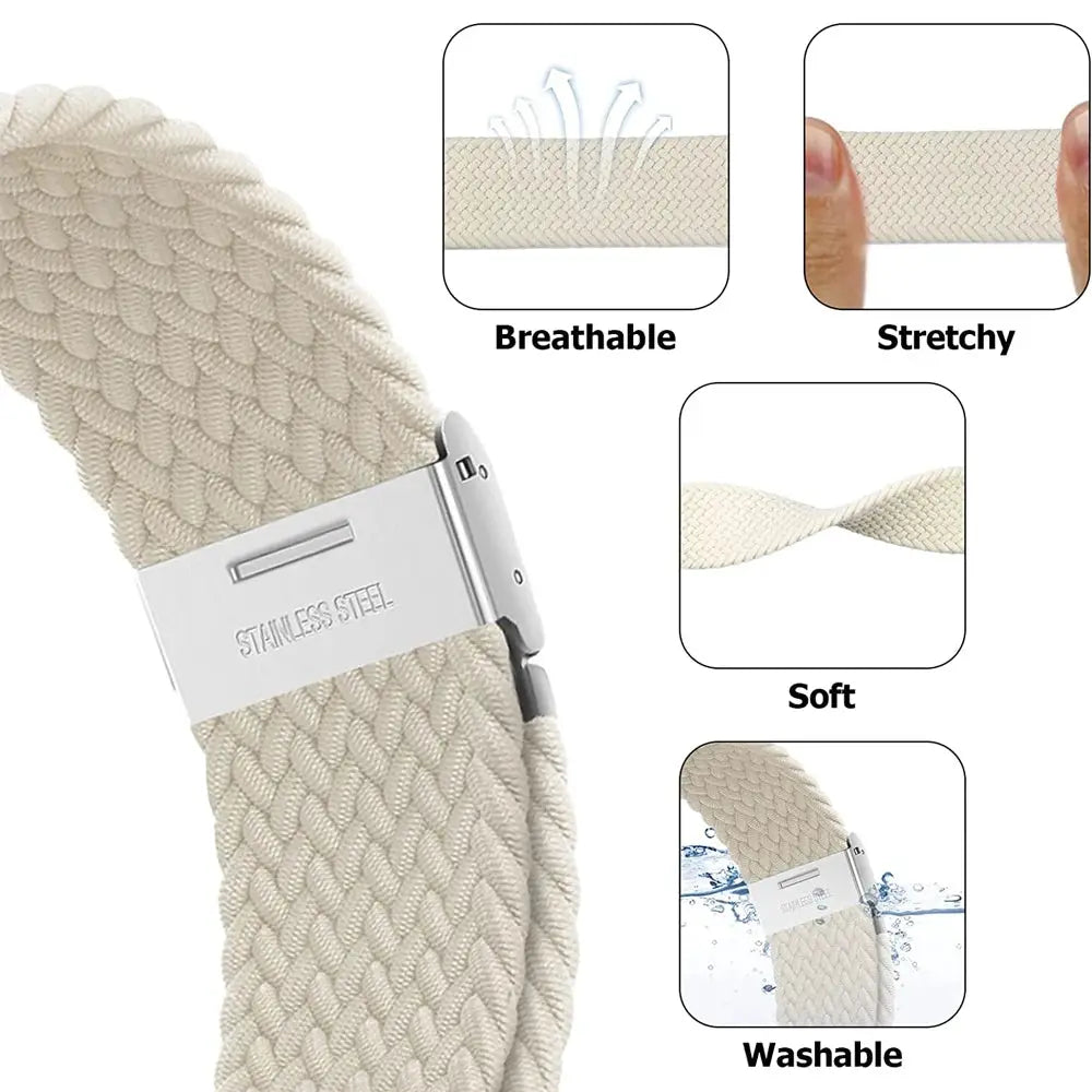 Strap For Apple watch band 46mm 45mm 44mm 49mm 40mm 41mm 42mm Braided loop correa bracelet iWatch series 10 8 9 7 5 2030