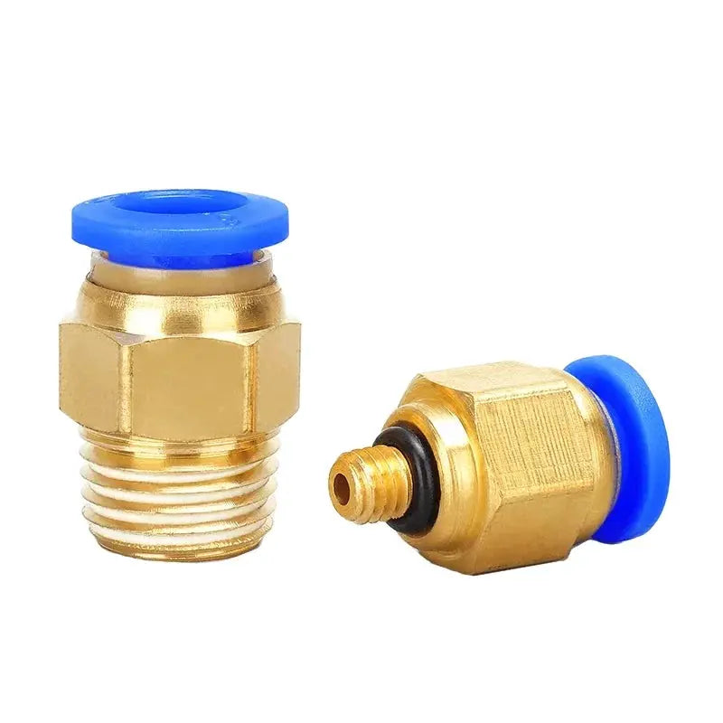 Pneumatic Fitting Air Connector Set PC4 PC6 PC8 PC10 PC12 Quick Connectors For 4 6 8 10 12 Mm Hose Fittings Inch Thread