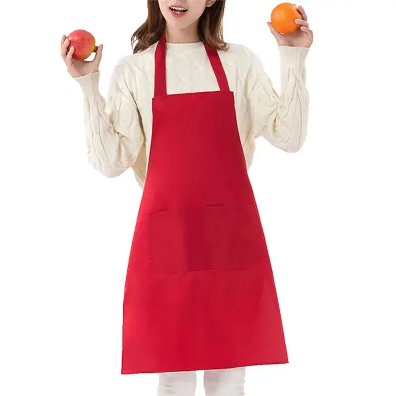 ChefGuard Adjustable Unisex Waterproof Polyester Cooking Apron With Pockets For Kitchen And Barbecue