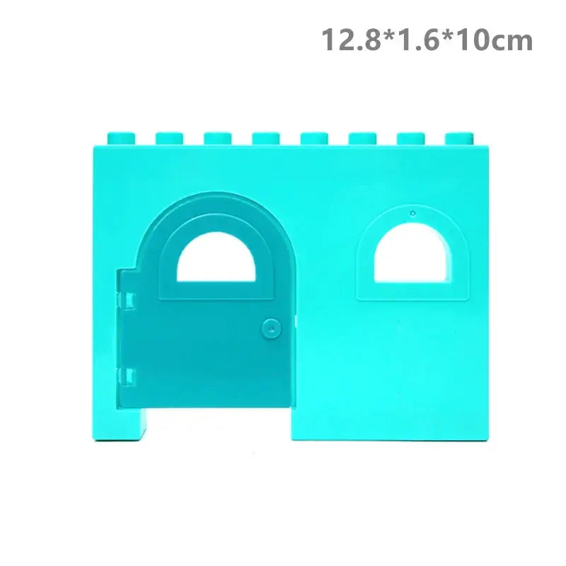 Big Building Blocks Houses Kit With Doors Windows Walls And Roof Compatible With Large Bricks Boys And Girls Toy Gifts