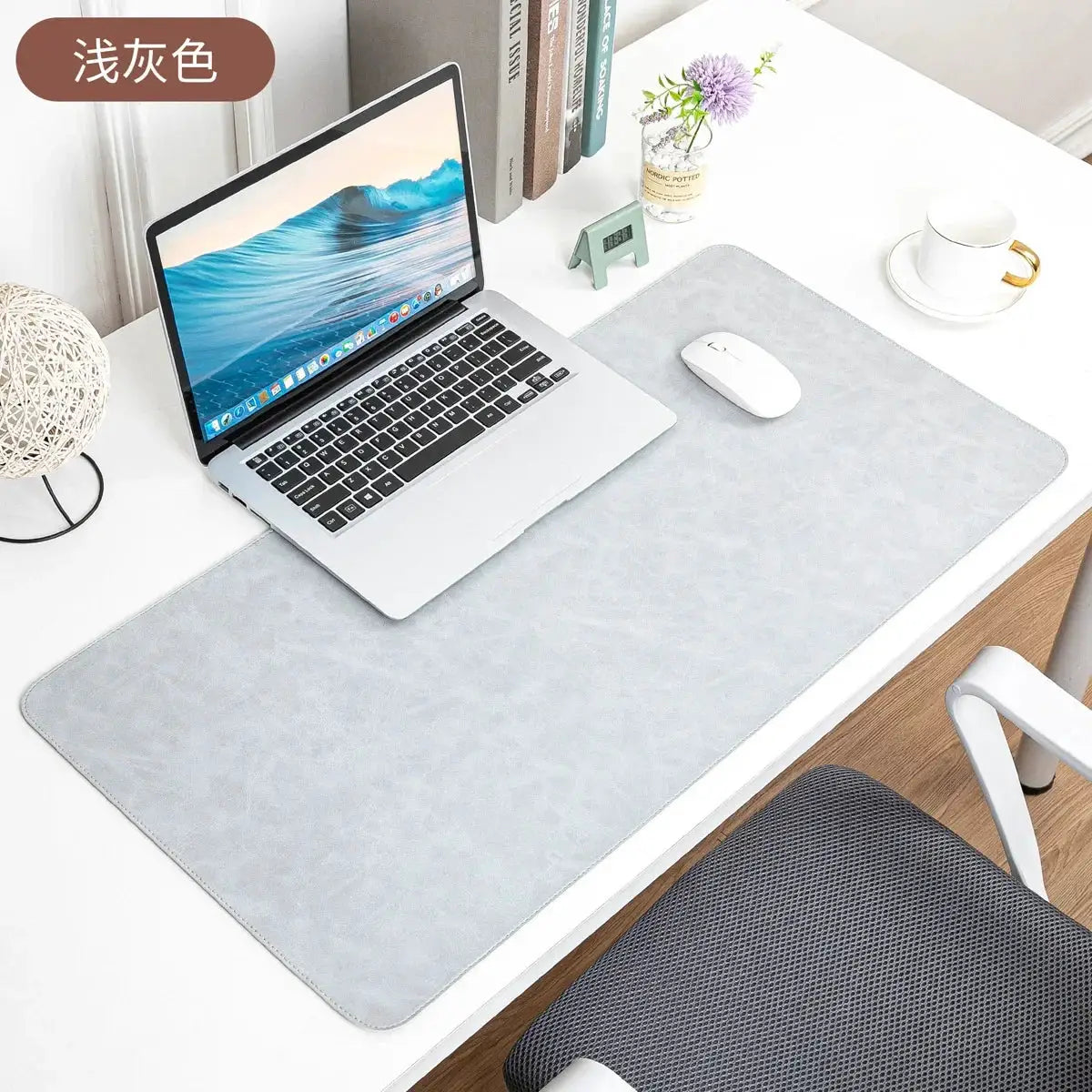 Large Waterproof PU Leather Desk Pad Mouse Pad Desk Mat Non Slip Protective Cover Easy To Clean Keyboard Mats