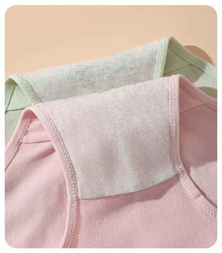 3-pack pastel cotton women's panties, breathable solid underwear in pink, grey, and mint green