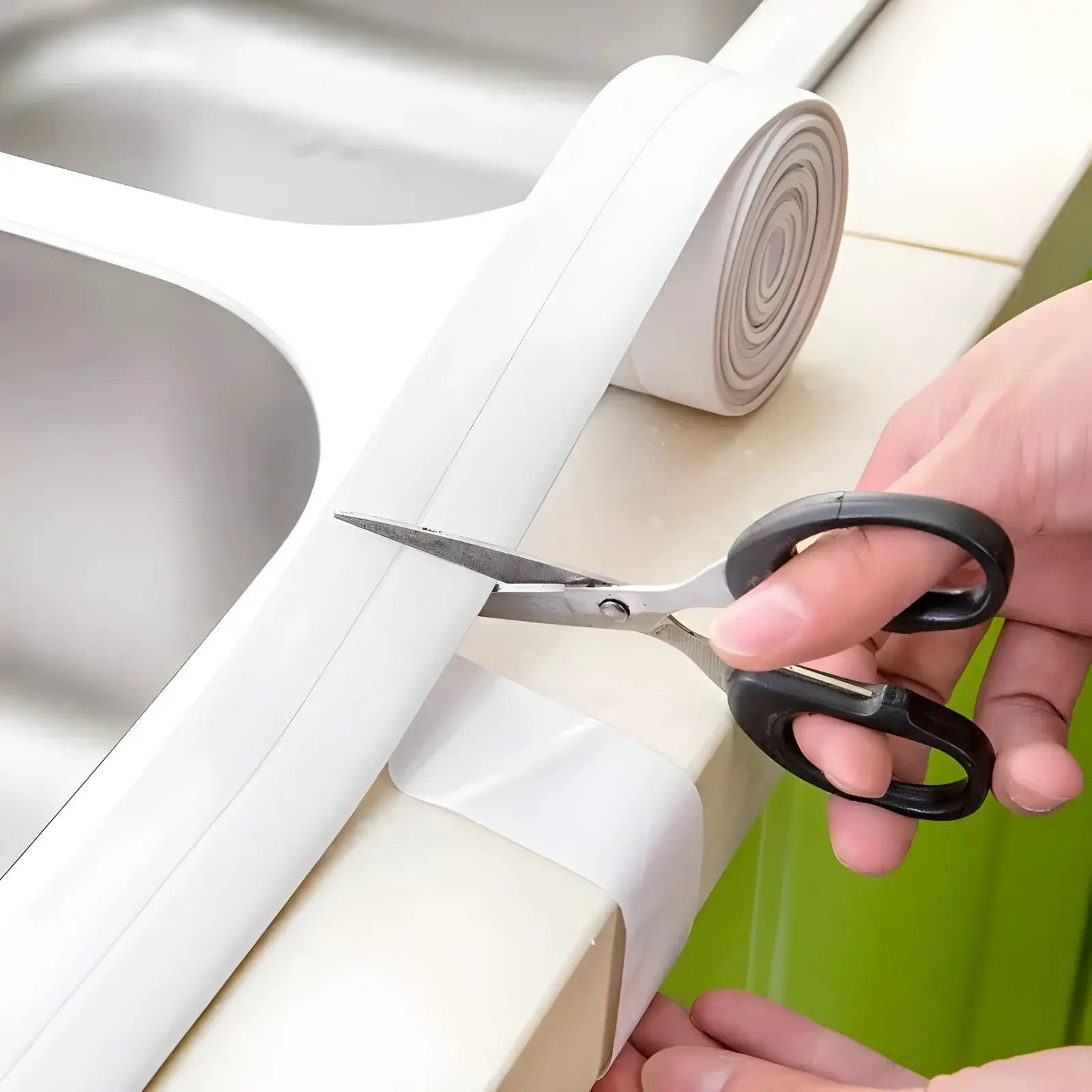 Waterproof PVC Self Adhesive Sealing Tape For Bathroom Kitchen Sink Caulk Mold Proof Seal Strip